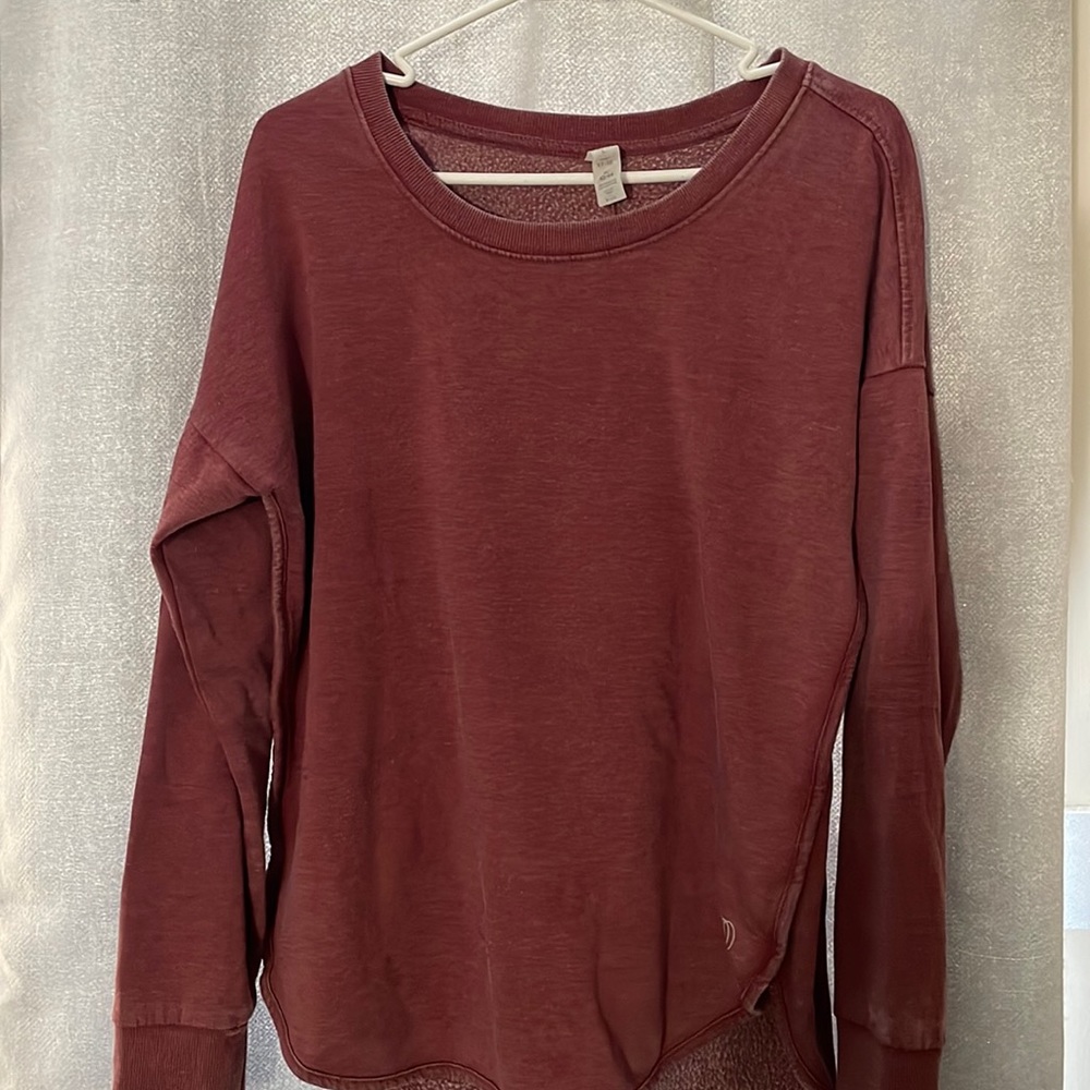 High, low comfy sweater
